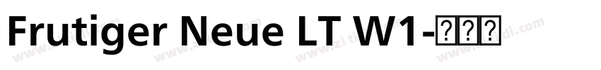 Frutiger Neue LT W1字体转换